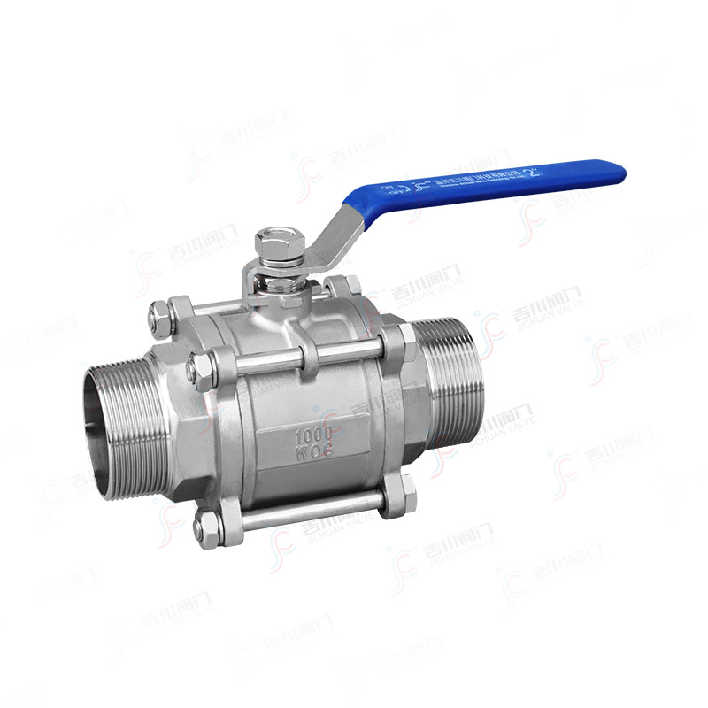 三片式双外丝球阀