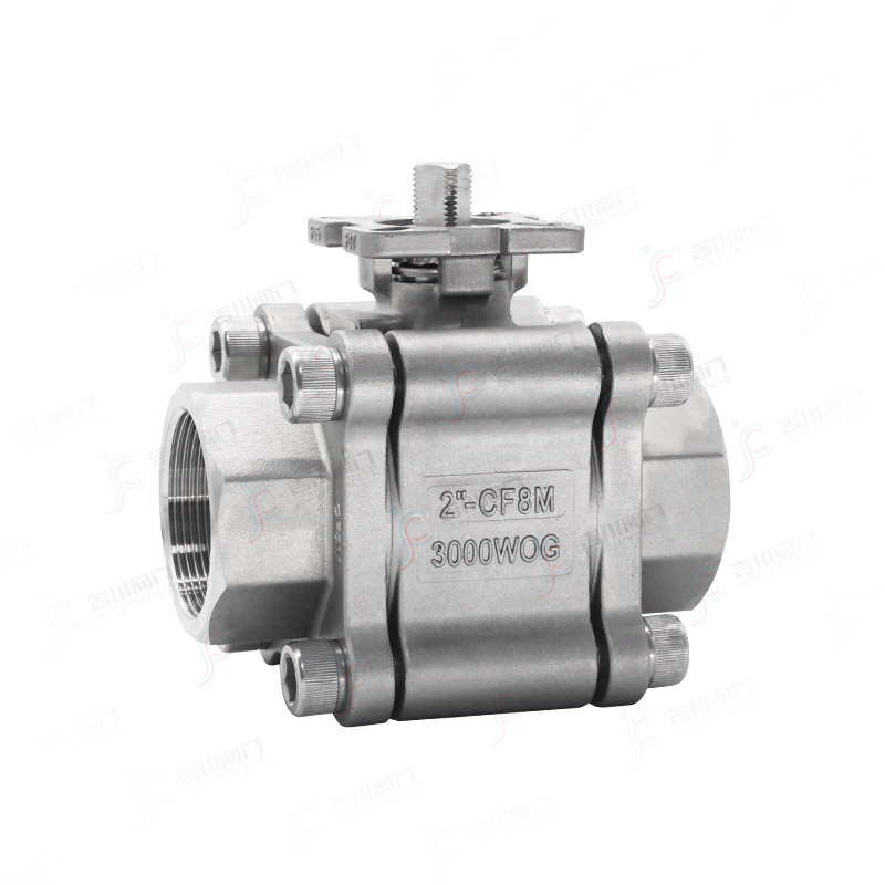 3000WOG三片式丝扣高压球阀